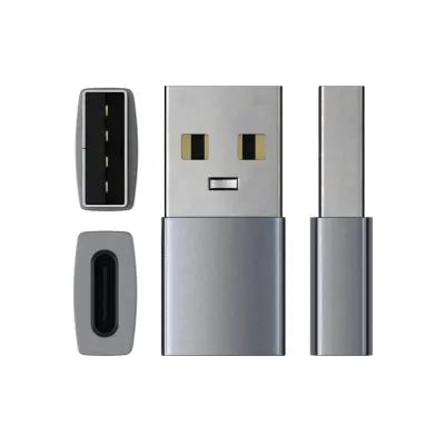 Satechi Aluminium USB-A To USB-C Adapter (Space Grey) - Digital3d.com.au